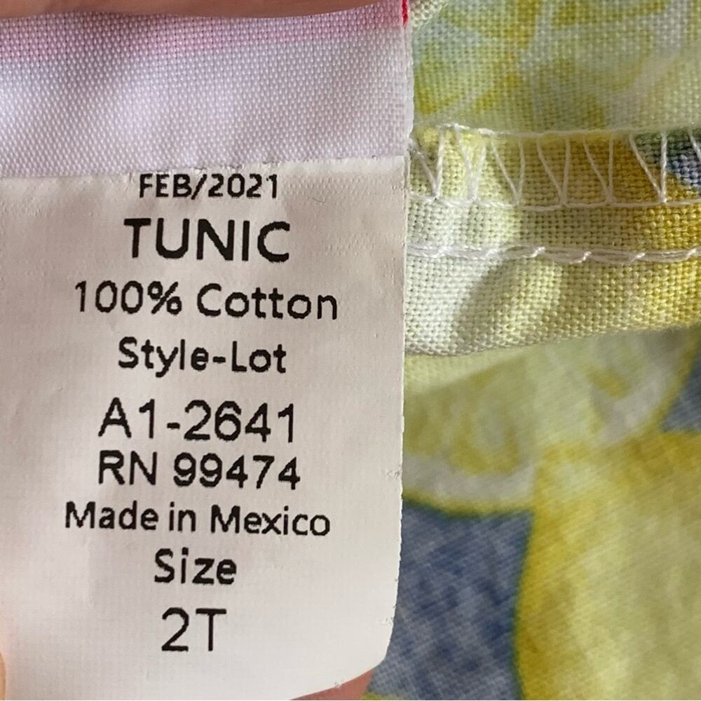 Easter Dress Size 2T Lemon 🍋 Polka Dot Cotton Dress Letter L - Picture 9 of 10